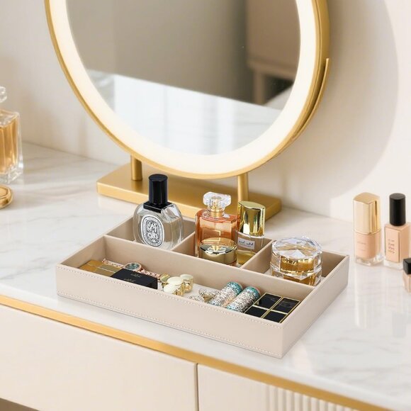 PU Leather Valet Tray, Stackable Jewelry Trays for Dresser, Drawer Nightstand Or - Picture 5 of 8